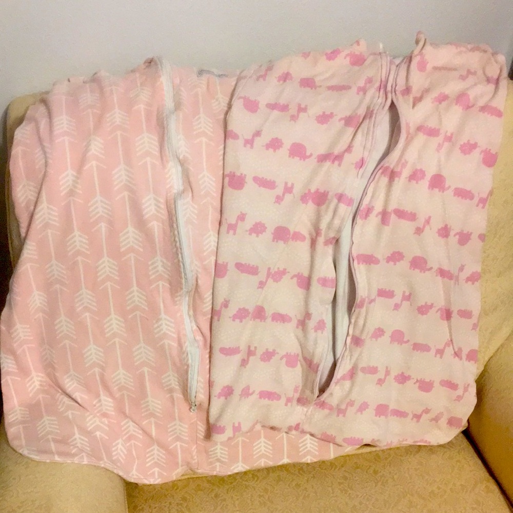 2 baby girl sleep sacks